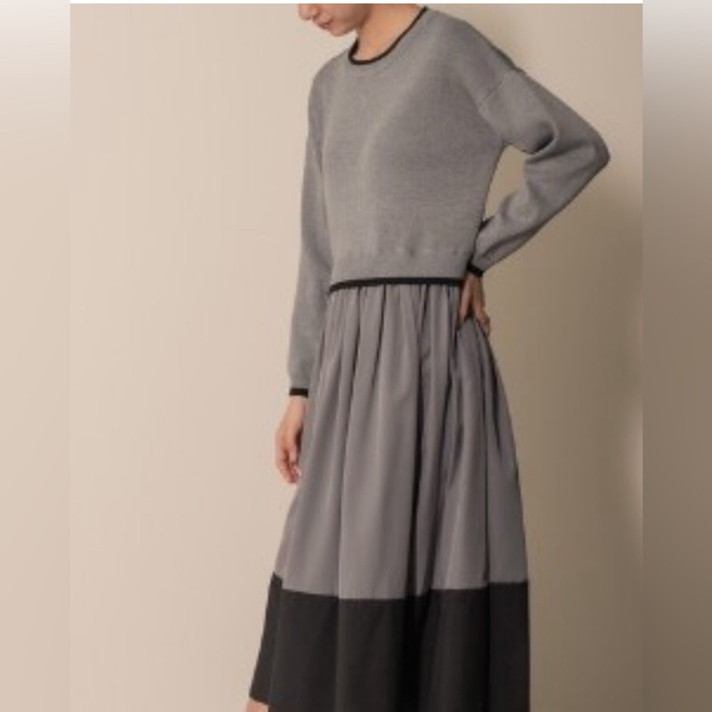 Red Valentino Mesh Dress Lace Sweatshirt Dress Midi Demure Winter Dress Small